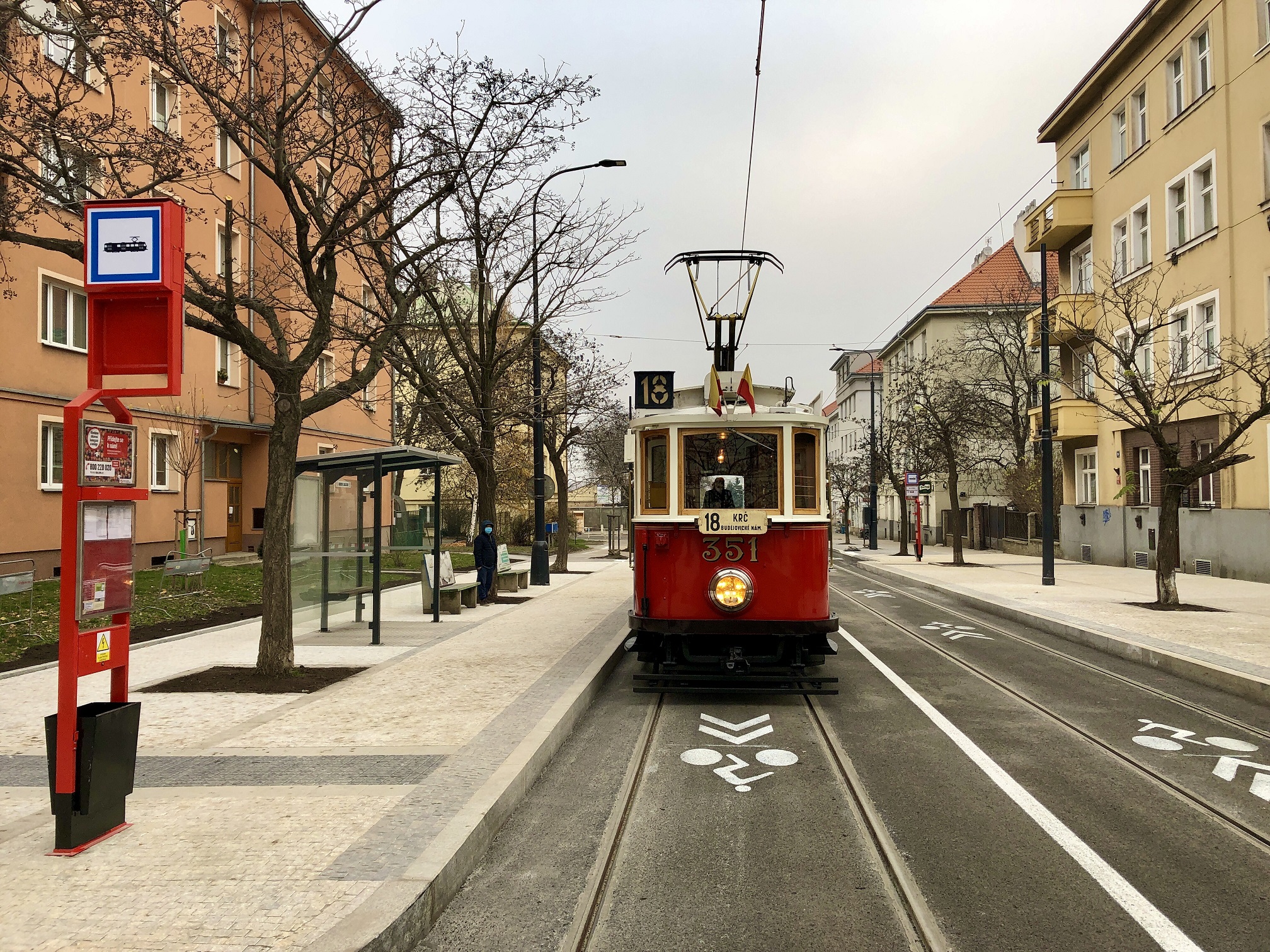 Nová bezbariérová zastávka Na Veselí