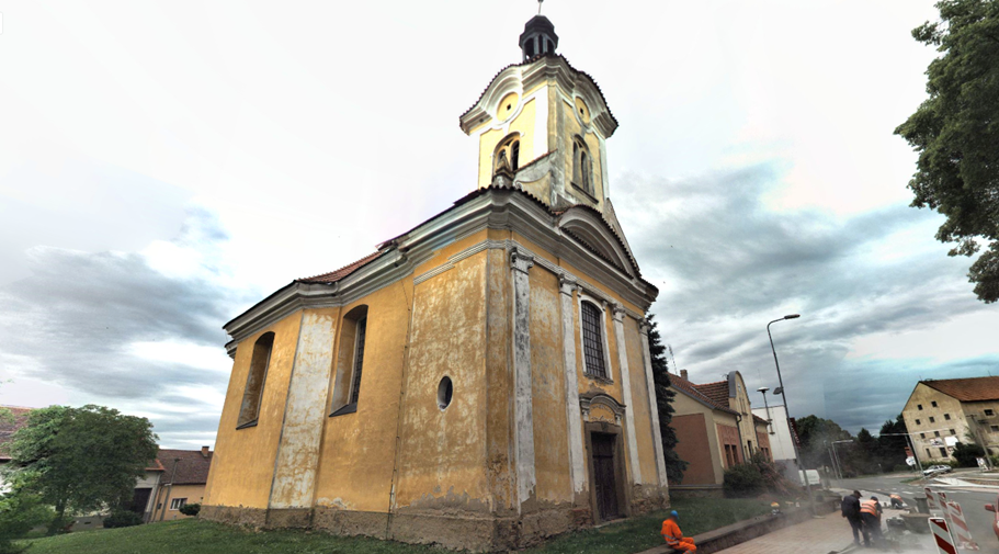 Barokní kostel v Pavlíkově