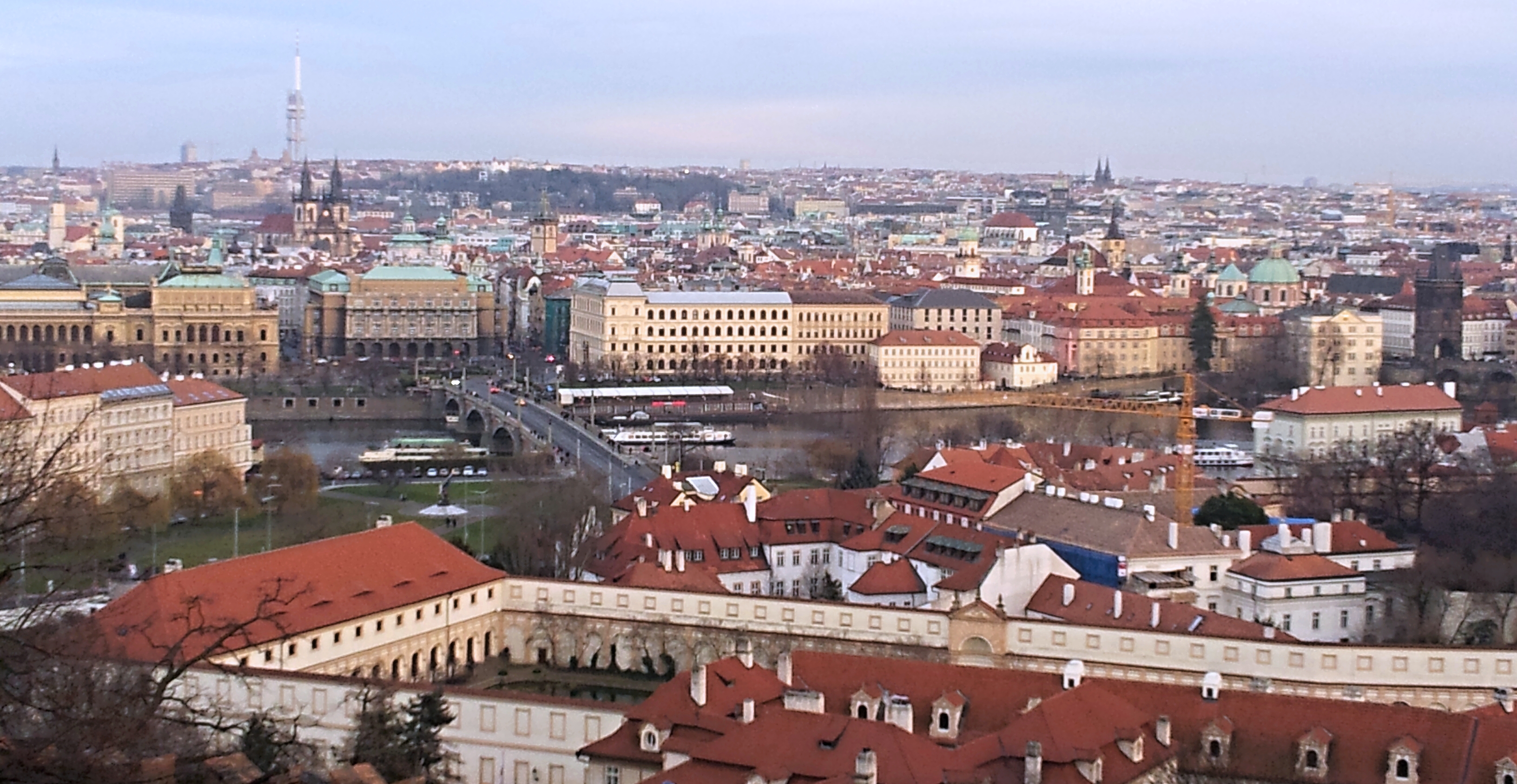 pohled na Prahu z Pražského hradu