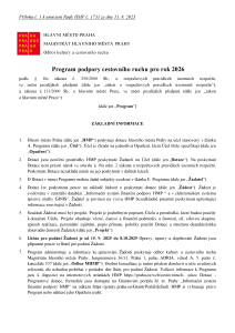 Program podpory CR pro rok 2026_program s přílohami