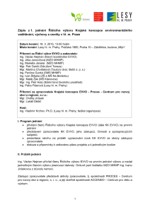 Zápis č. 1/2015 z jednání Řídicího výboru KK EVVO 2015-2025 (RV KKEVVO), PDF formát