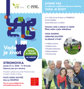 pozvánka na celodenní informační kampaň Voda a zeleň ve městě v pražském parku Stromovka (pdf)