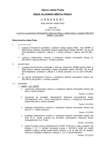 Usnesení Rady hlavního města Prahy číslo 259 ze dne 13. 2. 2018 k návrhu na poskytnutí individuálních účelových dotací v oblasti kultury z kapitoly 0662 KUC MHMP v roce 2