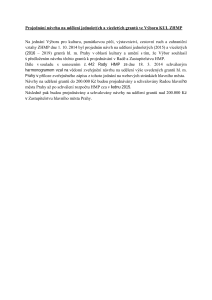 Projednání návrhu na udělení jednoletých a víceletých grantů ve Výboru KUL ZHMP ze dne 1. 10. 2014