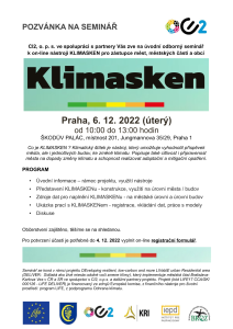 seminář k nástroji KLIMASKEN pro zástupce měst, obcí, městských částí - 6.12. 2022 pozvánka (pdf)