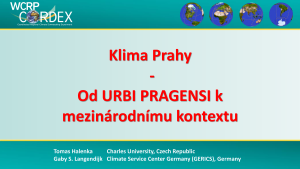 workshop 62022, Klima Prahy - Od URBI PRAGENSI k mezinárodnímu kontextu