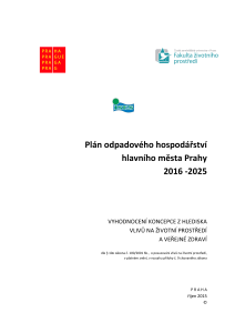 Krajský Plán odpadového hospodářství hlavního města Prahy na období 2016-2025 - SEA, pdf soubor