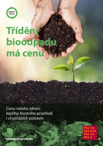 Leták „Třídění bioodpadu má cenu“, česká verze