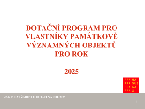 Prezentace_Program pro vlastníky památkově význ. objektů pro rok 2025