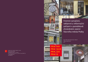 Firemní označení, reklamní a informační zařízení v památkově chráněném území hlavního města Prahy