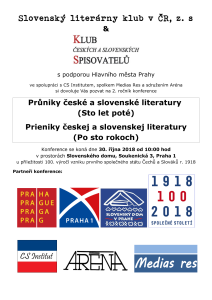 Průniky české a slovenské literatury