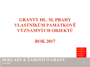 Prezentace - granty 2017