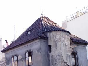 1150939_Č.p. 314, hranolová věž staroměstských hradeb, k. ú. Staré Město, Bartolomějská 4, Praha 1