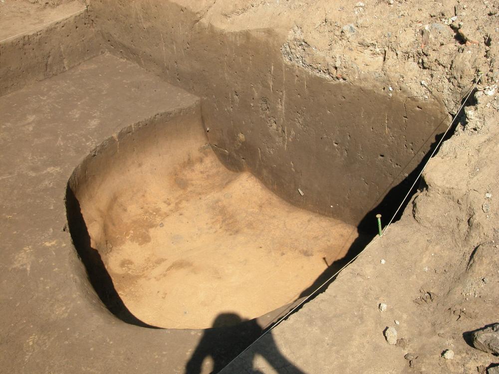 zachycená část objektu z období eneolitu