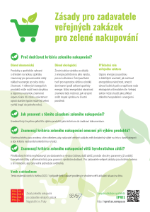 HMP_Zásady pro zadavatele veřejných zakázek pro zelené nakupování
