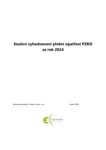 Souhrn vyhodnocení plnění opatření PZKO za rok 2024
