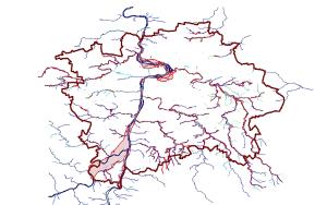 Mapa stanovených záplavových území