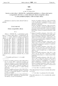 Zákon 131/2015 Sb. o podmínkách podnikání a výkonu státní správy v energetických odvětvích