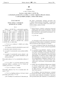 Zákon 91/2016 Sb. o územním plánování a stavebním řádu