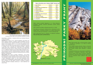 leták Přírodní parky Prahy - Úvodní, verze 2015, PDF