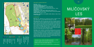 brožura č.11 Milíčovský les (PDF), vydání 52015