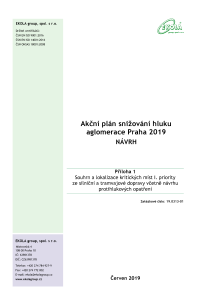 Akční plán snižování hluku aglomerace Praha 2019 - NÁVRH - příloha 1, PDF formát