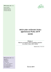 Akční plán snižování hluku aglomerace Praha 2019 - NÁVRH - příloha 2, PDF formát