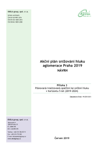 Akční plán snižování hluku aglomerace Praha 2019 - NÁVRH - příloha 3, PDF formát