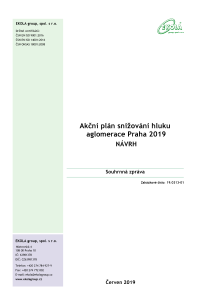 Akční plán snižování hluku aglomerace Praha 2019 - NÁVRH - Souhrnná zpráva, PDF formát