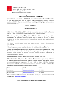 Program Čistá energie Praha 2021