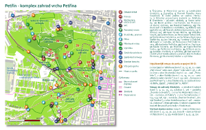 Petřín - orientační mapa - aktualizace 4/2017, PDF formát