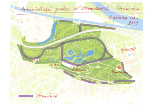 Arboristické práce ve Stromořadích v parku Stromovka &#8211; II. etapa, or.mapka PDF