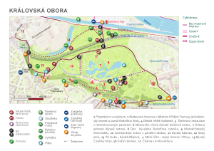 Královská obora - orientační mapa - aktualizace 10/2020, PDF formát