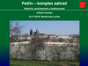 Prezentace komplexu zahrad vrchu Petřína, veřejná beseda v Baráčnické rychtě, 18. 11. 2019