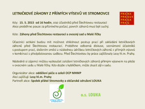 Pozvánka a další informace k akci zakládání leztničkových záhonů ve Stromovce