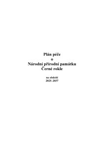 ČERNÉ ROKLE plánpéče NPP 2025-2037