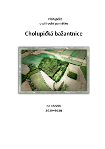 Cholupicka bazantnice PP Plán-péče-2020-2029