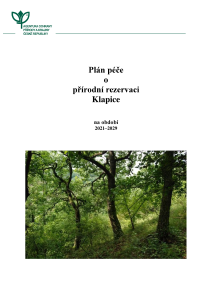 Klapice PR CHKO Plán-péče-2021-2029