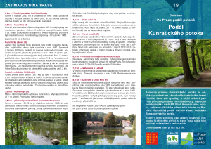 trasa č.19 - podél Kunratického potoka, PDF verze infomateriálu (DL), v.6/2017