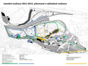 Realizace stavebních prvků mezi lety 2011-2014 a plánované realizace do nejbližších i dalších let