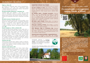 infomateriál Za památnými stromy Satalic a Vinoře, č.11, PDF - strana A