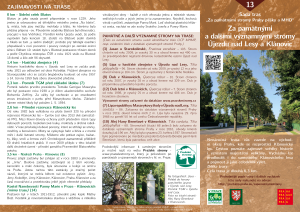 infomateriál Za památnými a významnými stromy Újezdu n.L. a Klánovic, č.13, PDF, v 2019