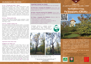 infomateriál Vycházková trasa za památnými stromy Po Lesoparku Cibulka, č.14, PDF, v 2022