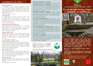 infomateriál Za památnými stromy z kopce ze Suchdolu až do Bubenče, č. 9, PDF, v.2023