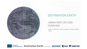 9 DestinE Urban Heat Use Case VITO