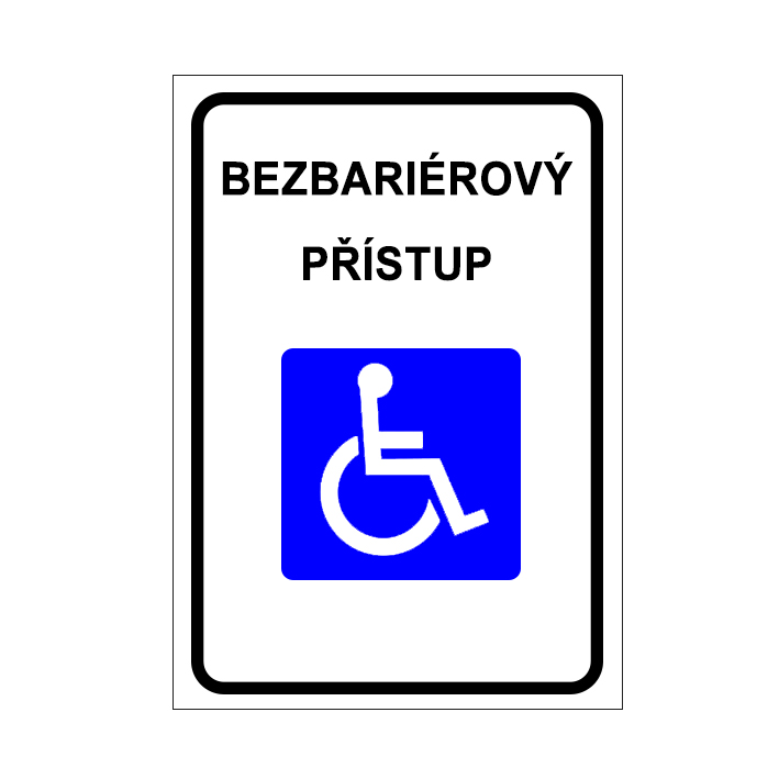 Piktogram Bezbariérový přístup