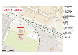 Drive-in stanoviště Satalice &#8211; mapka