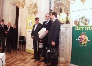 18.3.2009 - Zlatý erb 2009 - 1. cenu v kategorii měst pro Hlavní město Prahu převzal ředitel MHMP Martin Trnka