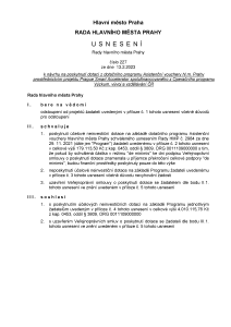 Usnesení Rady hlavního města Prahy, číslo 227, ze dne 13. 2. 2023