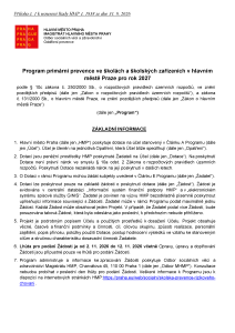 Program primární prevence 2027